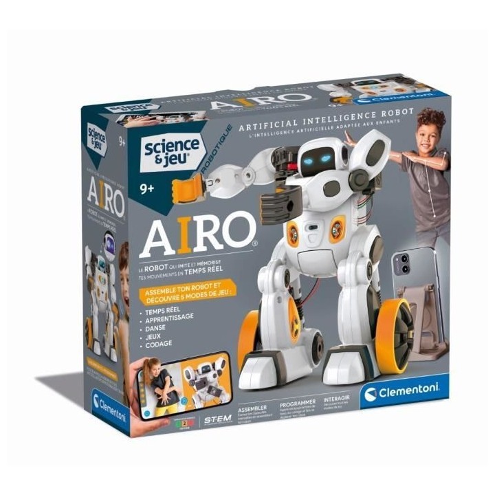 CLEMENTONI - AIRO, Robot a intelligence artificielle - Reconnait les g