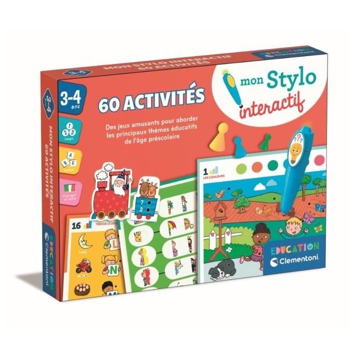 CLEMENTONI - Mon stylo interactif - 60 activités éducatives - Stylos