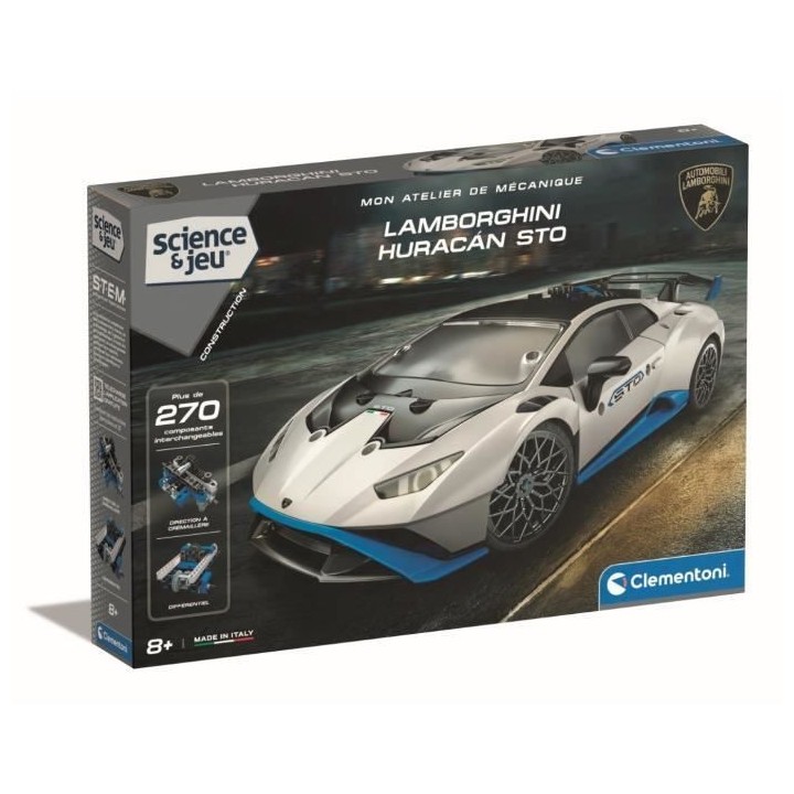 CLEMENTONI - Lamborghini Huracan STO a construire - Roues orientables