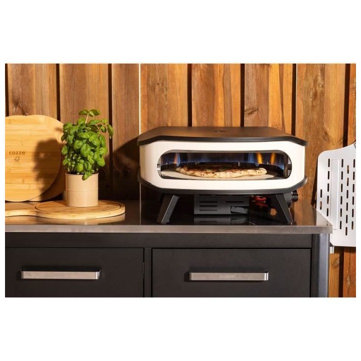 Four a pizza gaz 17 - COZZE - 90426 - Rotatif - Thermometre intégré