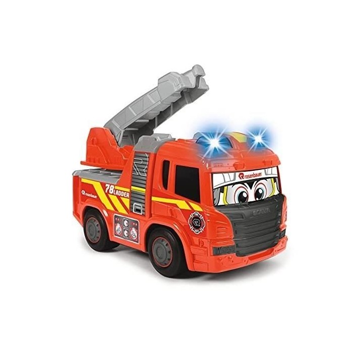 Camion de Pompier Dickie Toys - Ferdy Fire - 25 cm - Effet lumineux et
