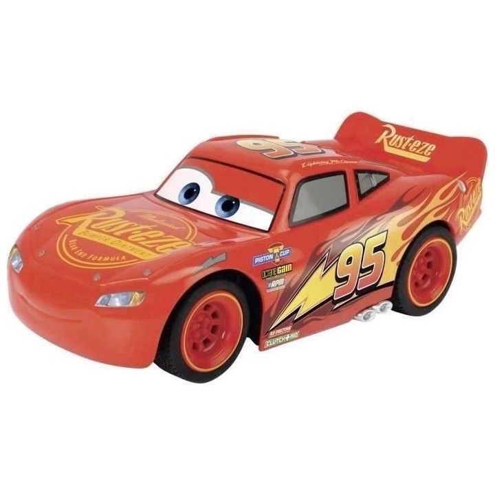 Cars - Voiture radiocommandée Majorette - Flash Mc Queen - Pile non i