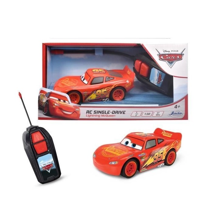 Cars - Voiture radiocommandée Majorette - Flash Mc Queen - Pile non i