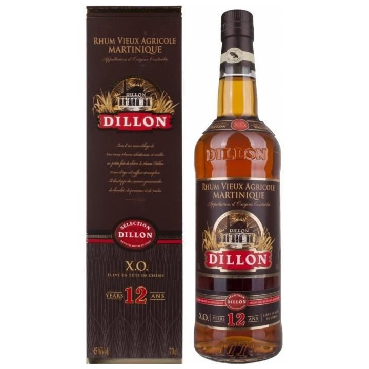 Rhum vieux Dillon 12 ans 45° 70cl
