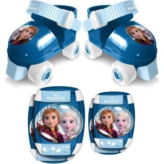 LA REINE DES NEIGES II Set Patins a roulettes + Coudieres + Genouiller