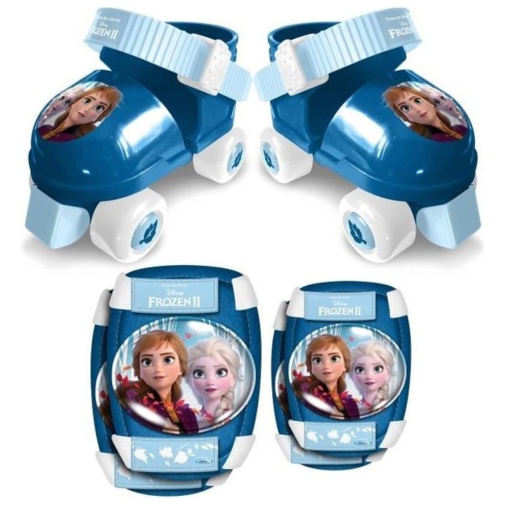 LA REINE DES NEIGES II Set Patins a roulettes + Coudieres + Genouiller