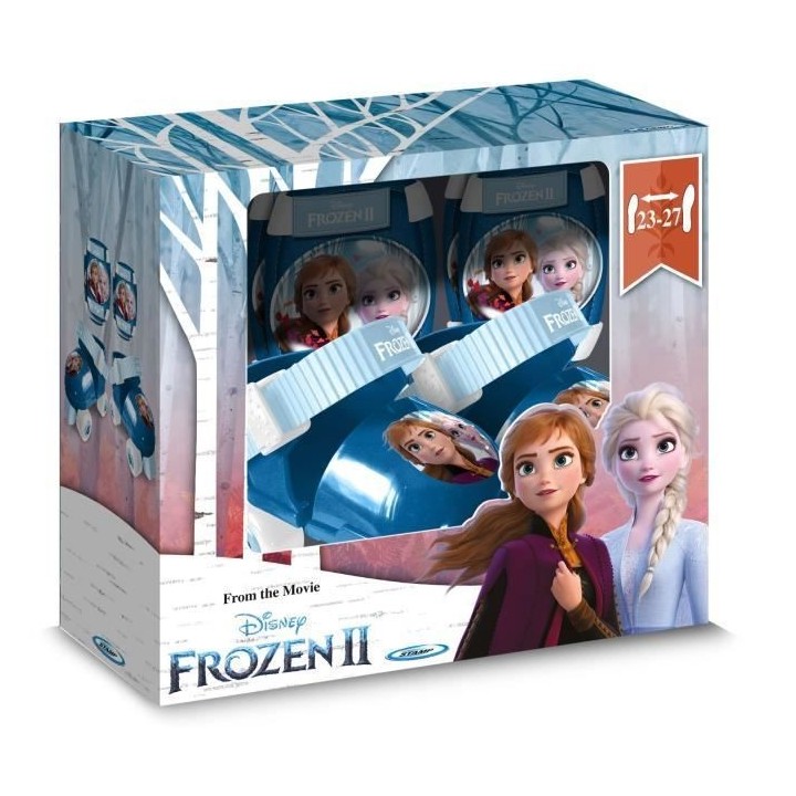 LA REINE DES NEIGES II Set Patins a roulettes + Coudieres + Genouiller