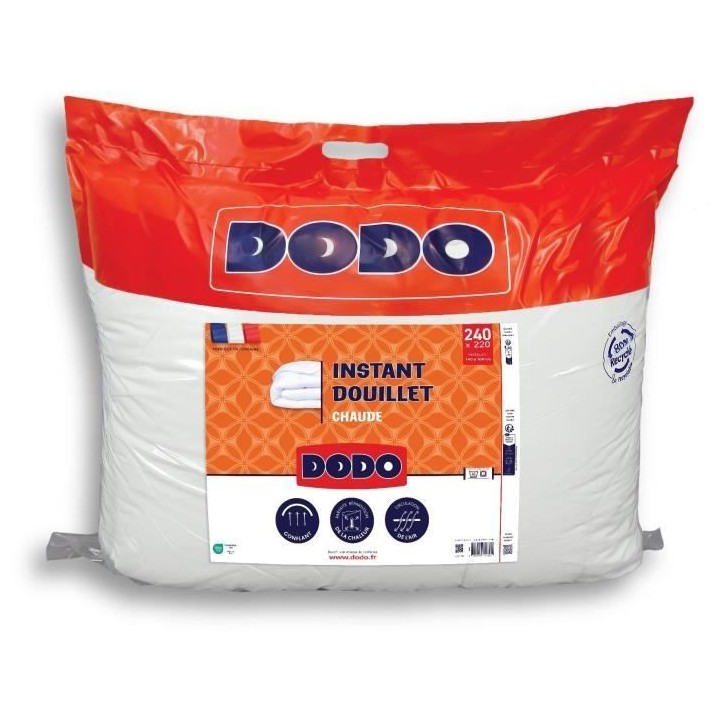 DODO - Couette chaude - Instant douillet - 220 x 240 cm - 2 personnes