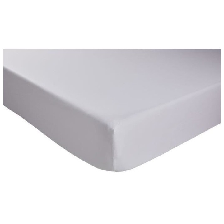 Drap housse DODO - 90x190 cm - Coton - Coutil 32 cm - Blanc