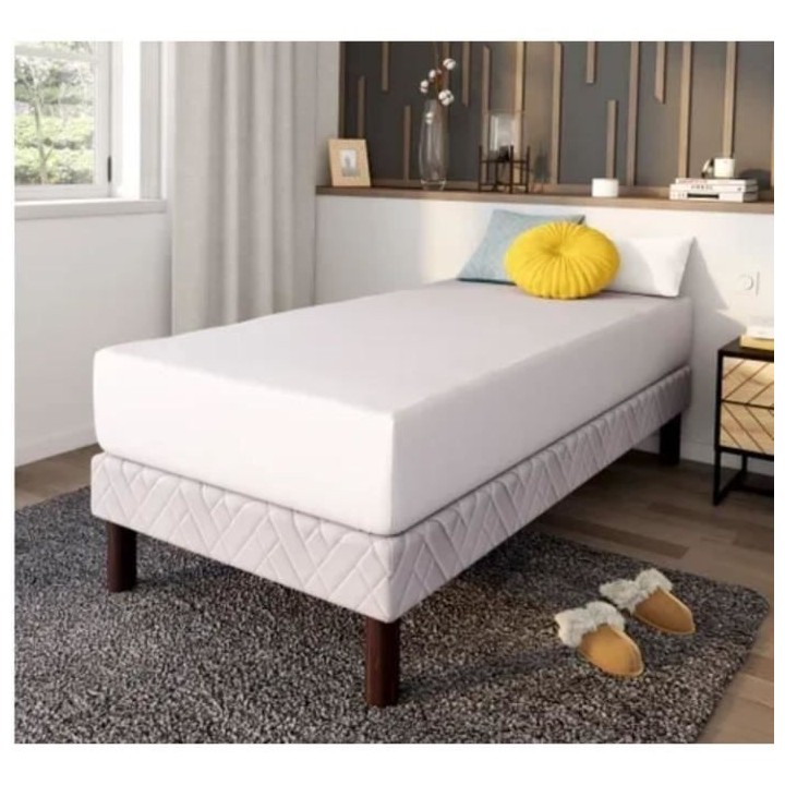 Drap housse DODO - 90x190 cm - Coton - Coutil 32 cm - Blanc