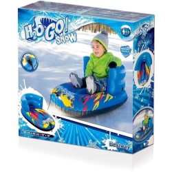 BESTWAY Luge gonflable avec dossier FLURRYZ CHILD - Vinyle 0,40 mm - 84 cm x 46 cm - 1 place