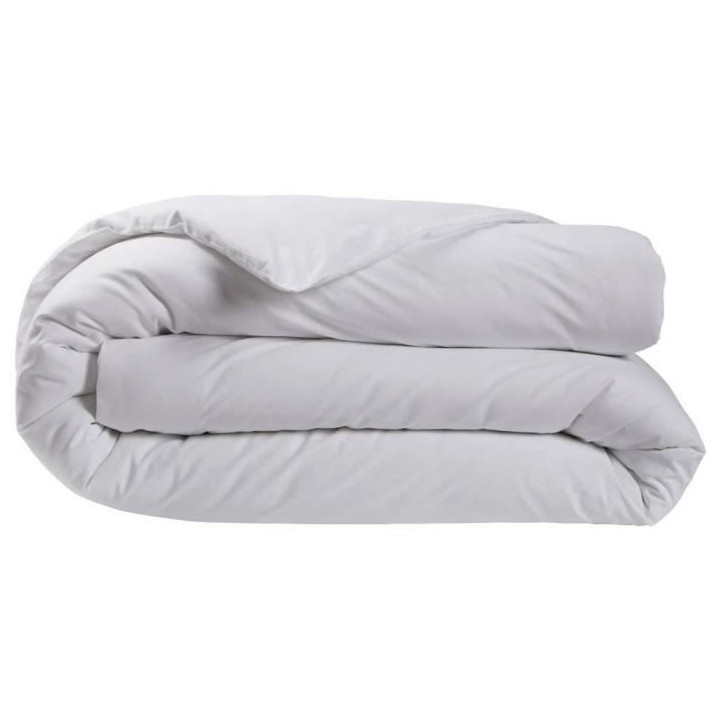 Housse de couette DODO - 260x240 cm - Coton - Antibactérien - Blanc