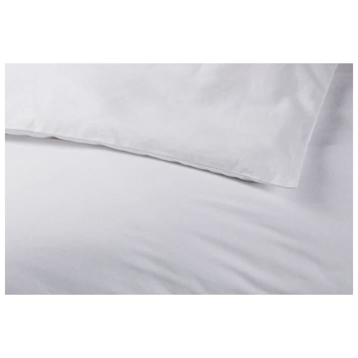 Housse de couette DODO - 260x240 cm - Coton - Antibactérien - Blanc