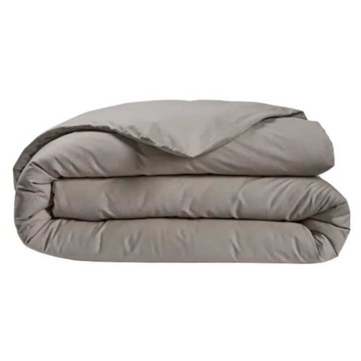 DODO - Housse de couette - 240x220 cm - Coton - Antibactérien - Taupe