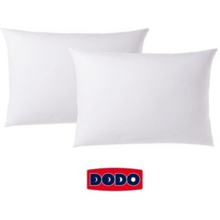 Lot de 2 taies d'oreiller rectangulaires DODO - 50x70 cm - Blanc