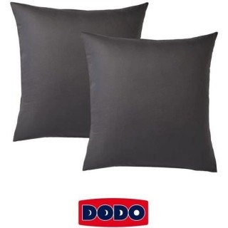 Lot de 2 taies d'oreiller carrées DODO - 65x65 cm - Blanc