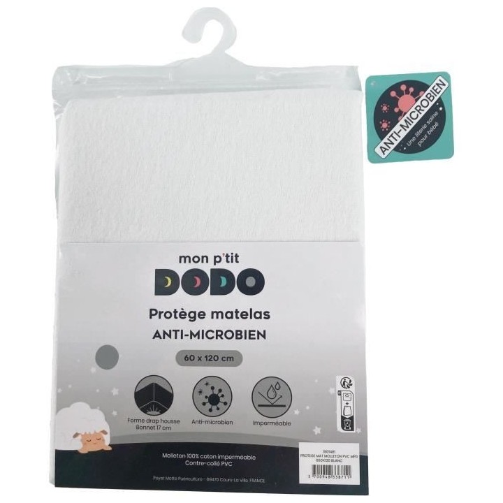 Protege matelas alese - MON P'TIT DODO - 1901482 - Molleton pvc - Anti
