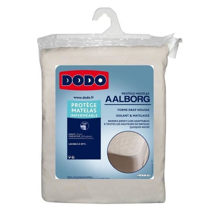 DODO Protege matelas Aalborg - Matelassé et imperméable - 180x200 cm