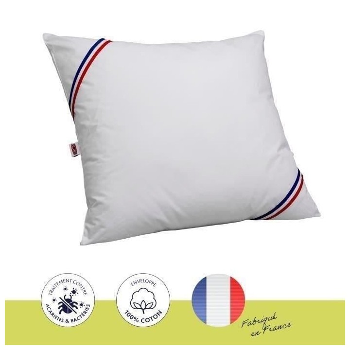 DODO Oreiller Grand luxe Quallofil Allerban - 60 x 60 cm - Blanc