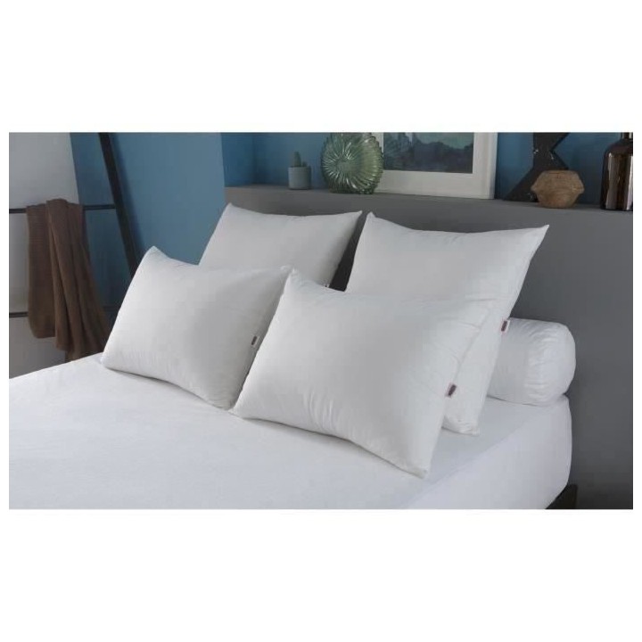 DODO Oreiller Grand luxe Quallofil Allerban - 60 x 60 cm - Blanc