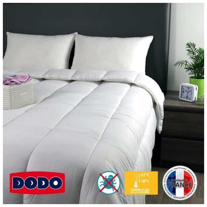 DODO Couette tempérée 350gr/m² BELLE NUIT 200x200cm