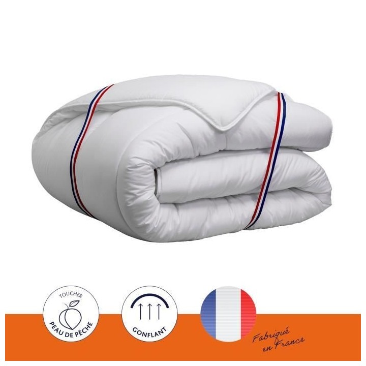 Couette chaude Country - 220 x 240 cm - 400gr/m² - Blanc - DODO