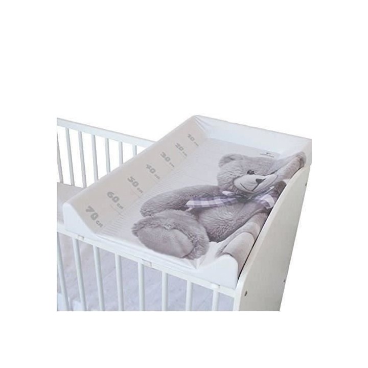 Plan a langer DOMIVA Little Bear - PVC - Matelas intégré - Blanc/Gri