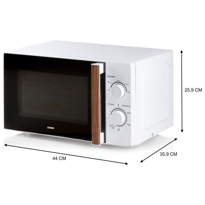 Four micro-ondes DOMO DO2720 - 20L - 700W - Minuterie 35mn - Fonction