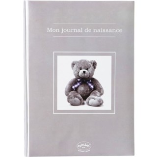 Journal de naissance - DOMIVA - Ourson - Taupe