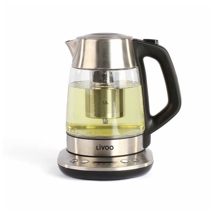 Bouilloire électrique sans fil LIVOO DOD165 - Gris - Température ré