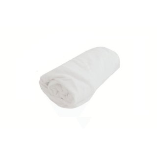 Drap housse tout en 1 Uni - Jersey - Imperméable - Blanc - 50 x 100 c