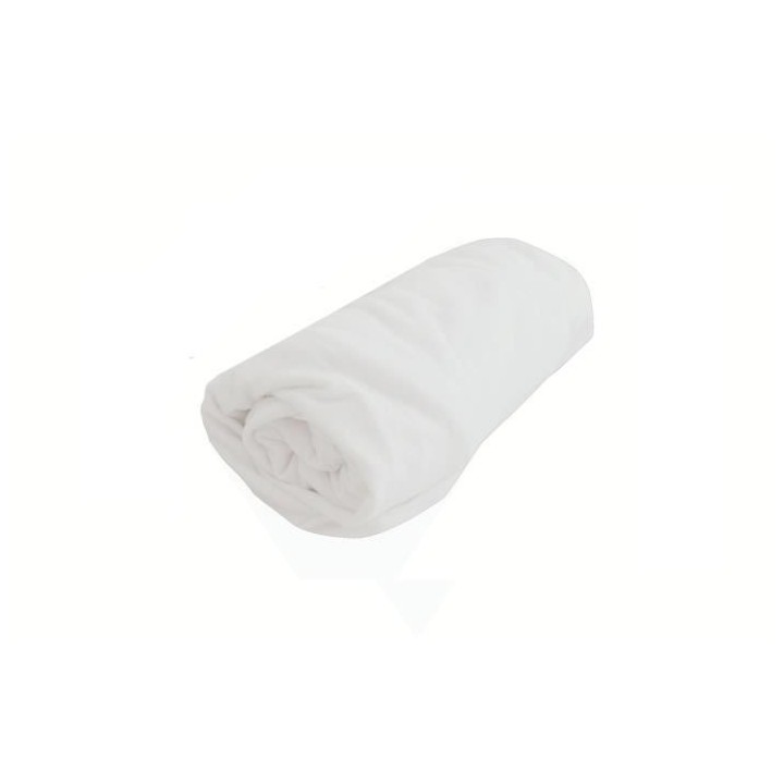 Drap housse tout en 1 Uni - Jersey - Imperméable - Blanc - 50 x 100 c