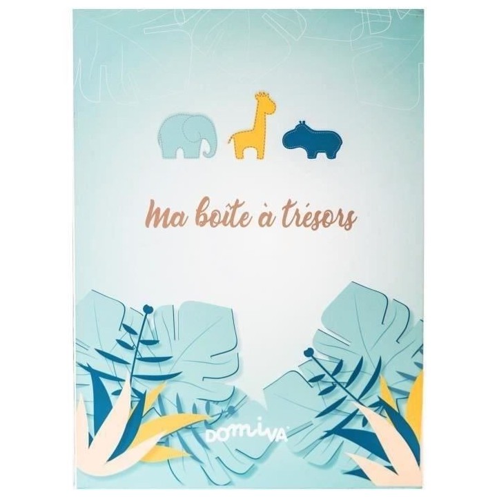 Boite a  trésors et journal de naissance - Multicolore - 22 x 31 x 1