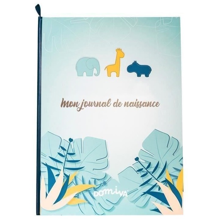 DOMIVA Livre naissance Zanimo - Bleu - 31,5 x 22 cm