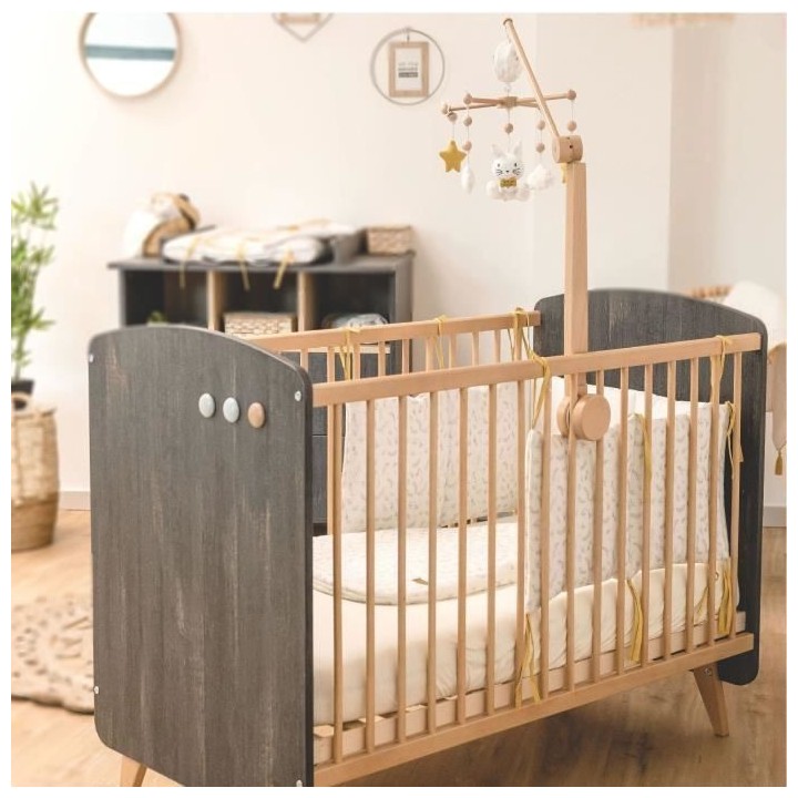 Nid d'ange Leafy Bunny - Ecru - 80 cm