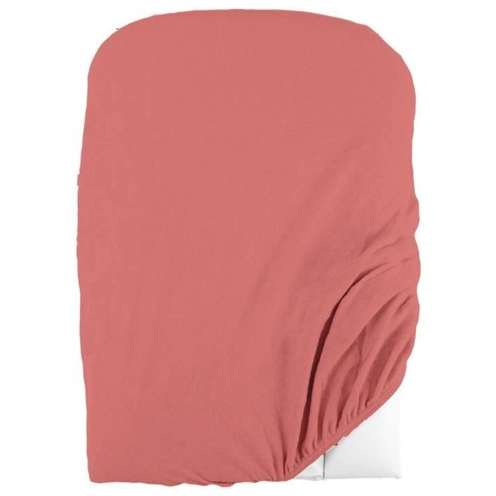 Lot de 2 housses de matelas a  langer en éponge bouclette - Blanc /