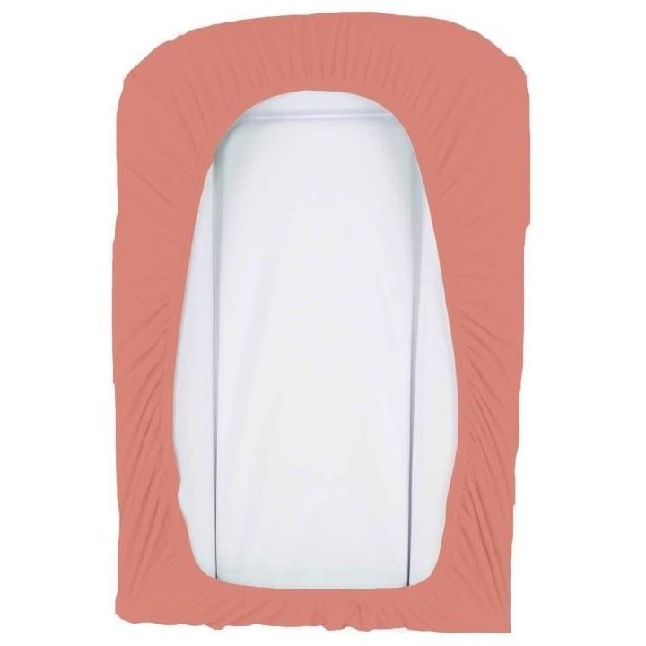 Lot de 2 housses de matelas a  langer en éponge bouclette - Blanc /