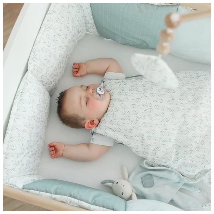 Gigoteuse imprimée esprit nature - blanc / vert - 6-36 mois