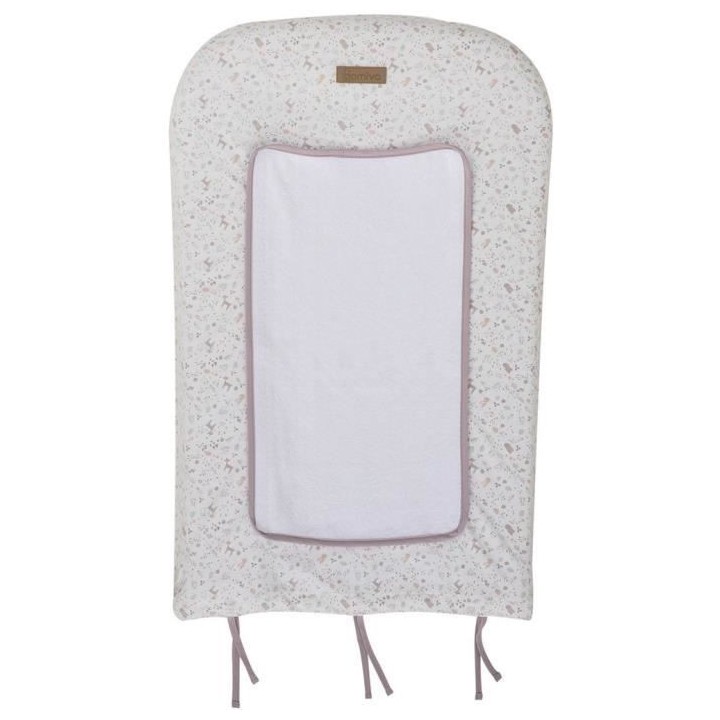 Matelas a langer + Housse avec 1 éponge imperméable - DOMIVA - LILAS