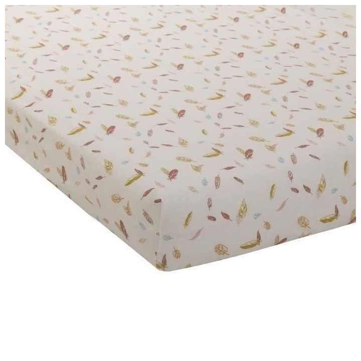 DRAP HOUSSE JERSEY IMPRIME 60x120 cm HAPPY