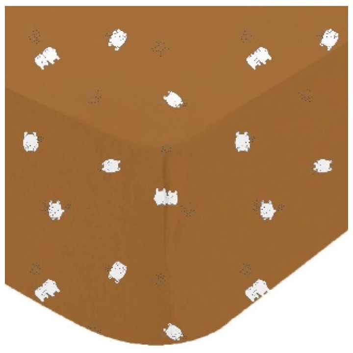 Drap housse - DOMIVA - BOUBOU - Jersey - Iprimé - 60 x 120 cm