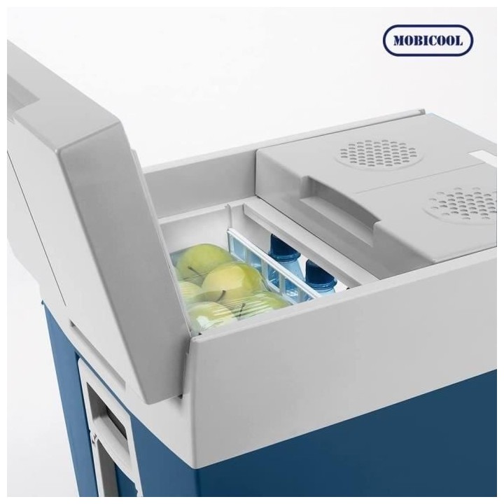 Glaciere thermoélectrique a roulettes 48L - MOBICOOL - Bleu - 4 saiso