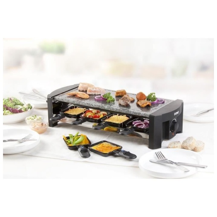 Raclette - Pierre a cuire DOMO - 8 personnes DO9039G