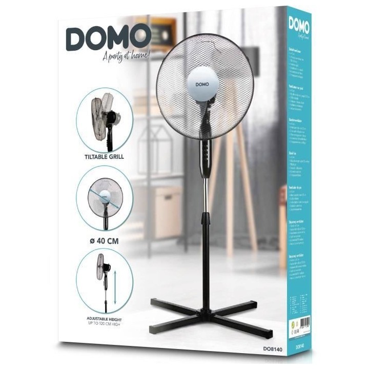Ventilateur sur pied - DOMO - DO8140 - 40 W