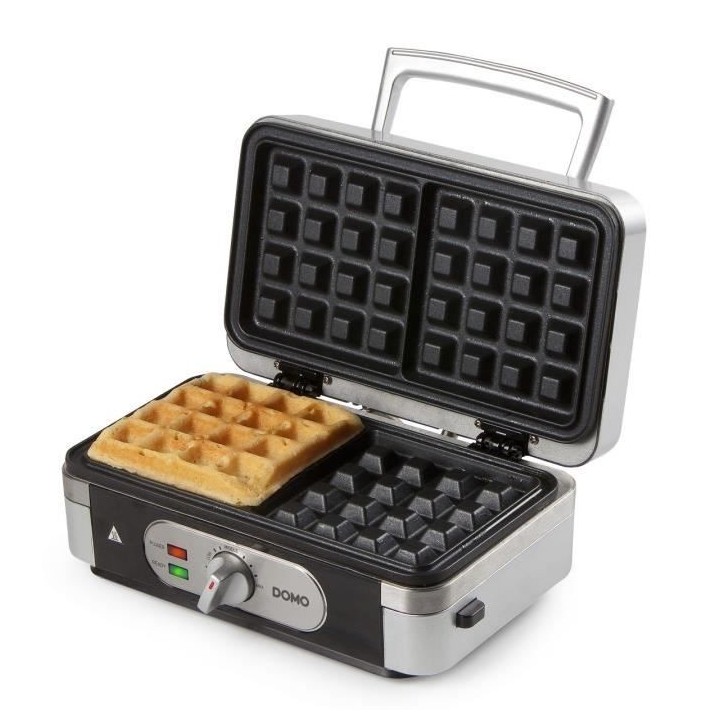 Gaufrier multifonction DOMO DO9136C - Inox - 1000W - 3 jeux de plaques