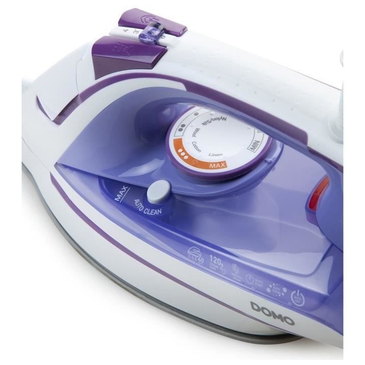 Fer vapeur - DOMO - DO7052S - Débit vapeur 40g/min - Jet vapeur 120g/