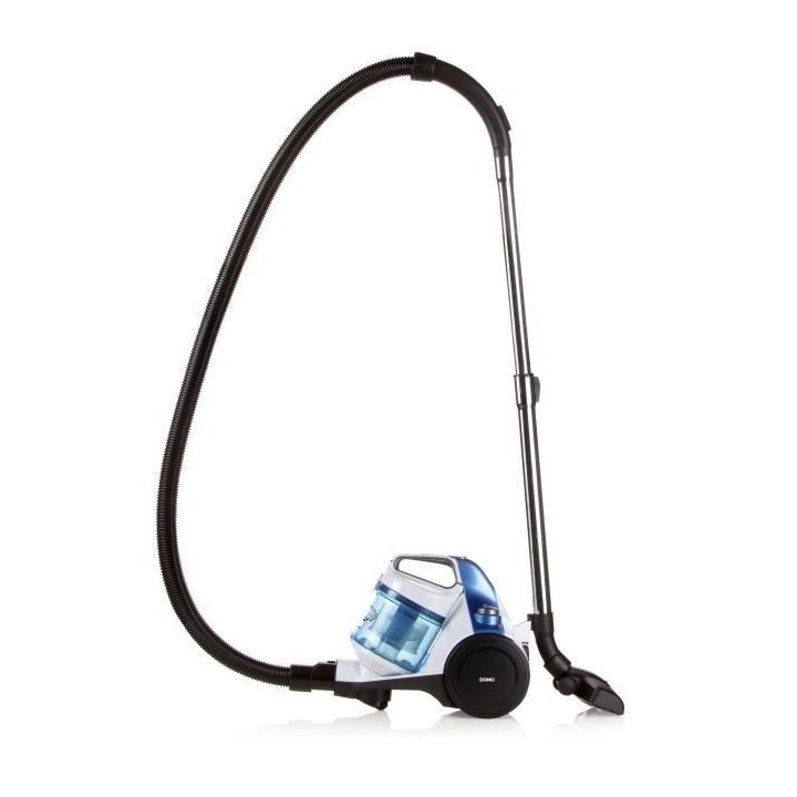 DOMO DO7286S Aspirateur sans sac - 1,5 L - 700 W - Blanc et bleu