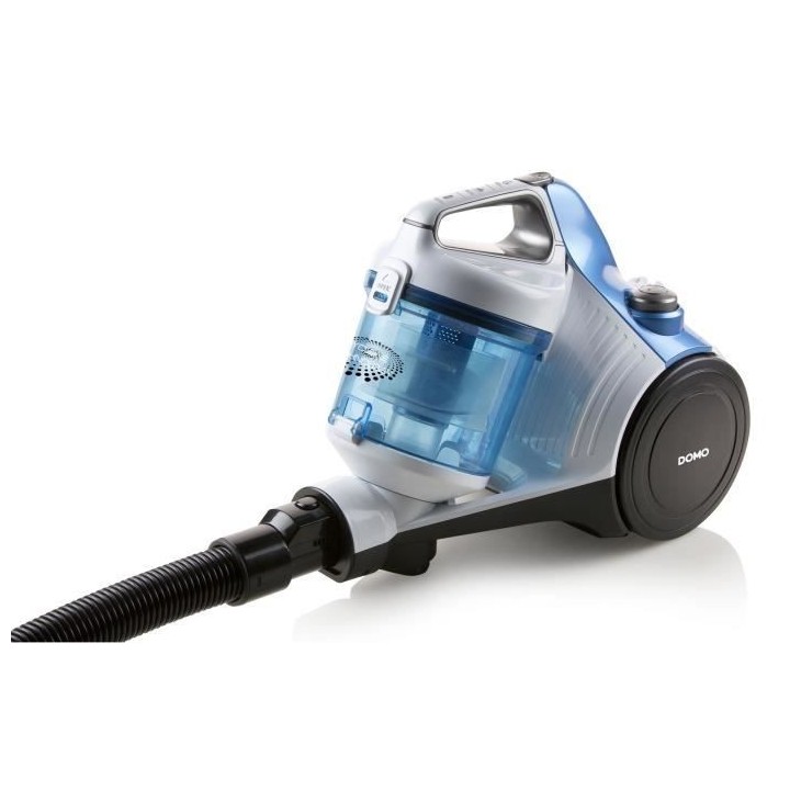 DOMO DO7286S Aspirateur sans sac - 1,5 L - 700 W - Blanc et bleu