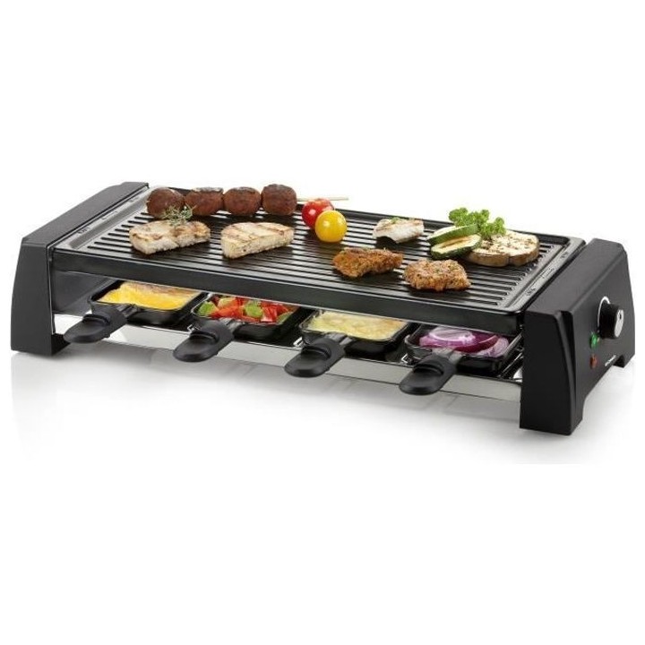 DOMO DO9189G Appareil a raclette 8 personnes - Noir