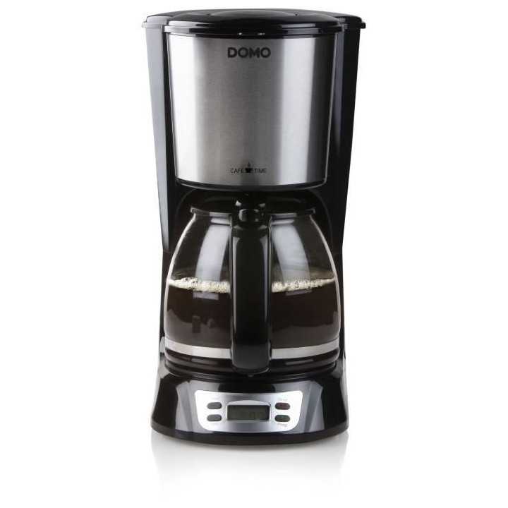 Cafetiere Filtre - DOMO - DO708K - 1000 W - 1,5 L - 12 tasses - Ecran